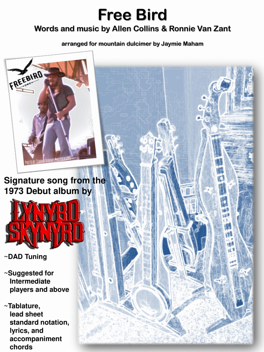 Free Bird Dulcimer scores gallery preview page 1