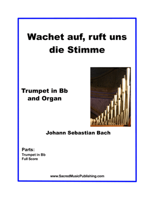Book cover for Wachet auf, ruft uns die Stimme - One Trumpet and Organ