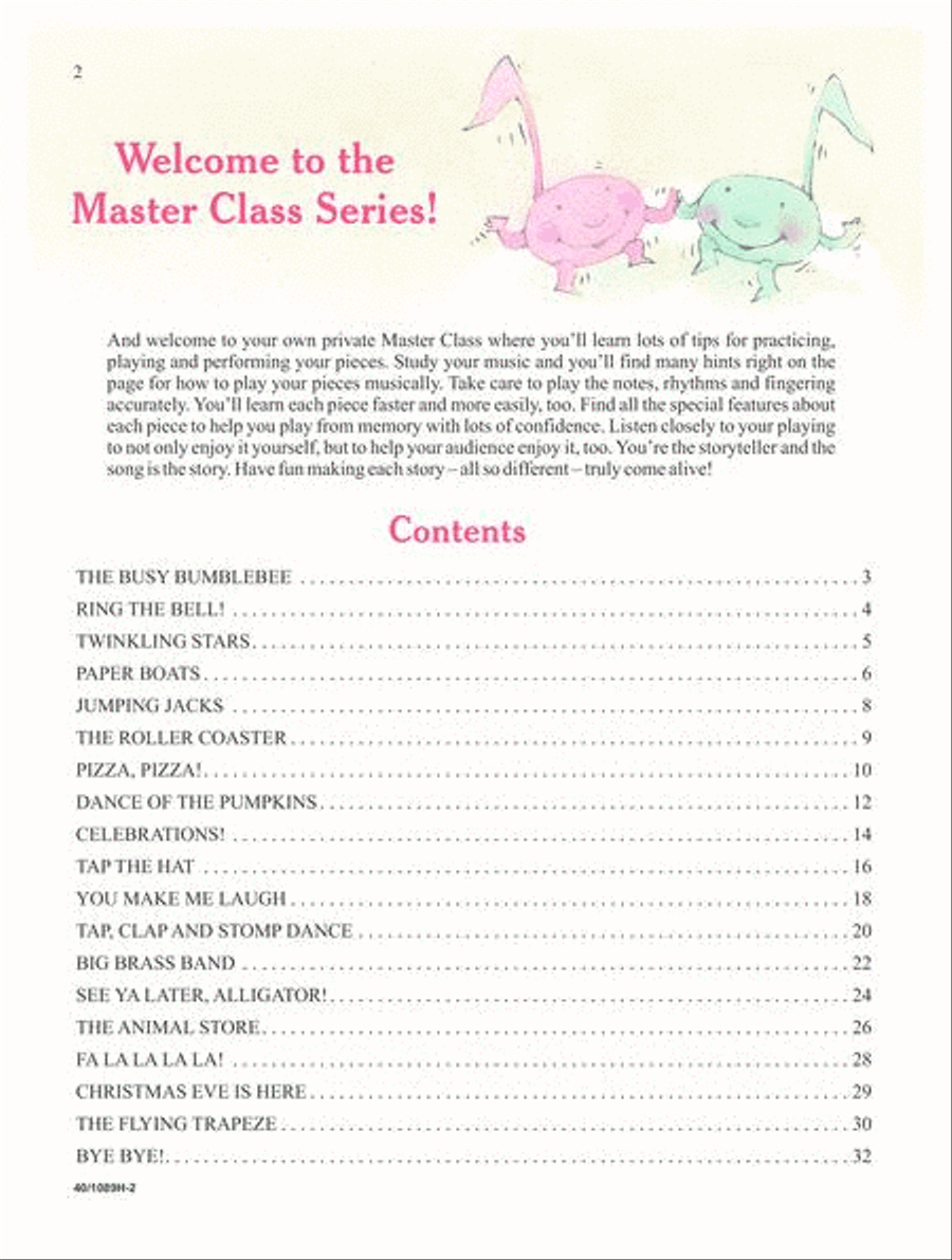 Master Class Series - On-Staff Starter Piano Method scores gallery preview page 2