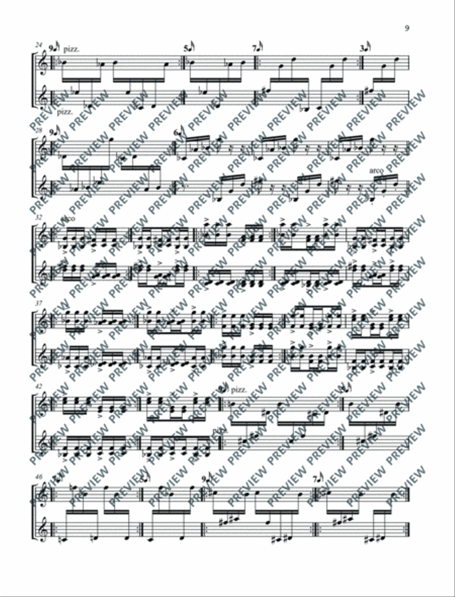 Four Turing-Test Violin scores gallery preview page 10