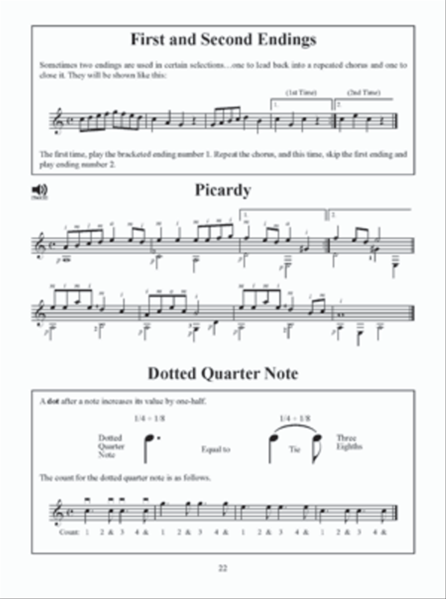 First Lessons Classical Guitar Lute scores gallery preview page 4