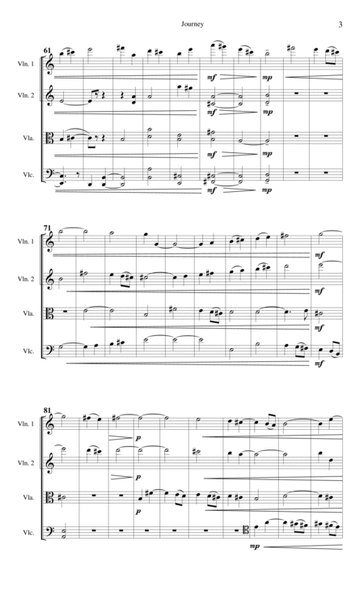 Journey (For String Quartet) image number null
