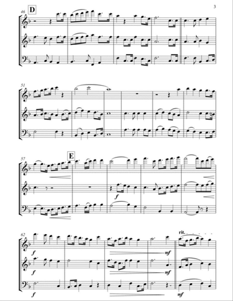 American Revolution Medley Woodwind Trio scores gallery preview page 4