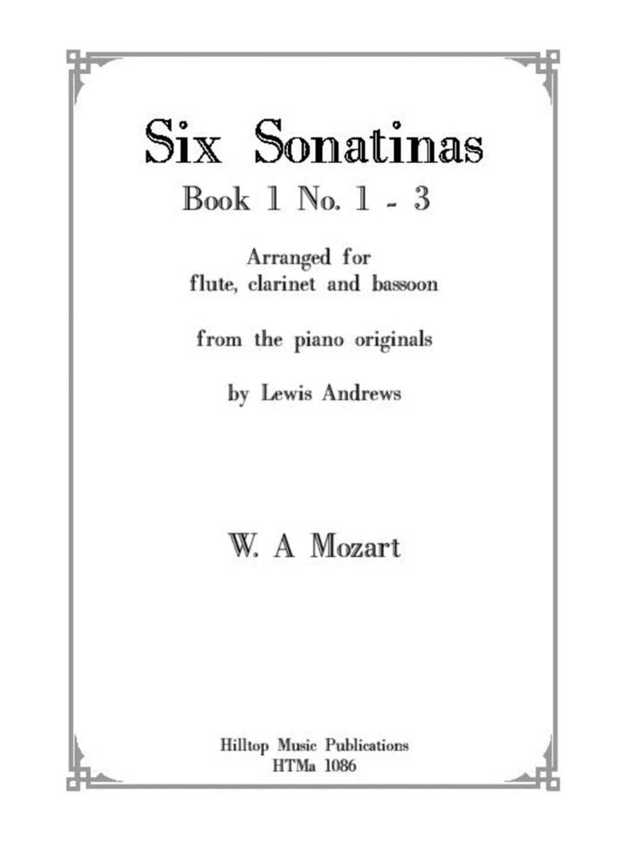 Mozart, Six Sonatinas Book 1 No. 1 - 3 image number null
