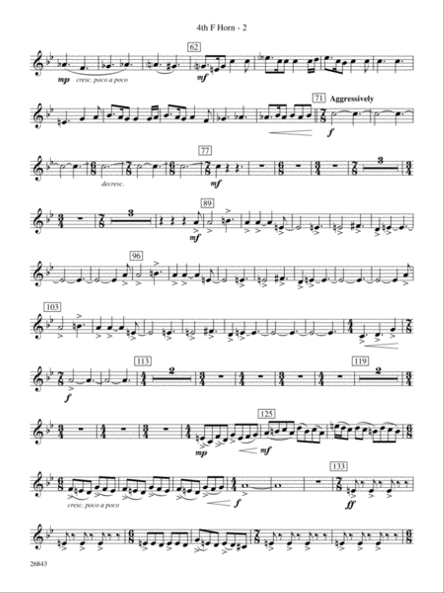Nalukataq: 4th F Horn Nalukataq: 4th F Horn Concert Band scores gallery preview page 2
