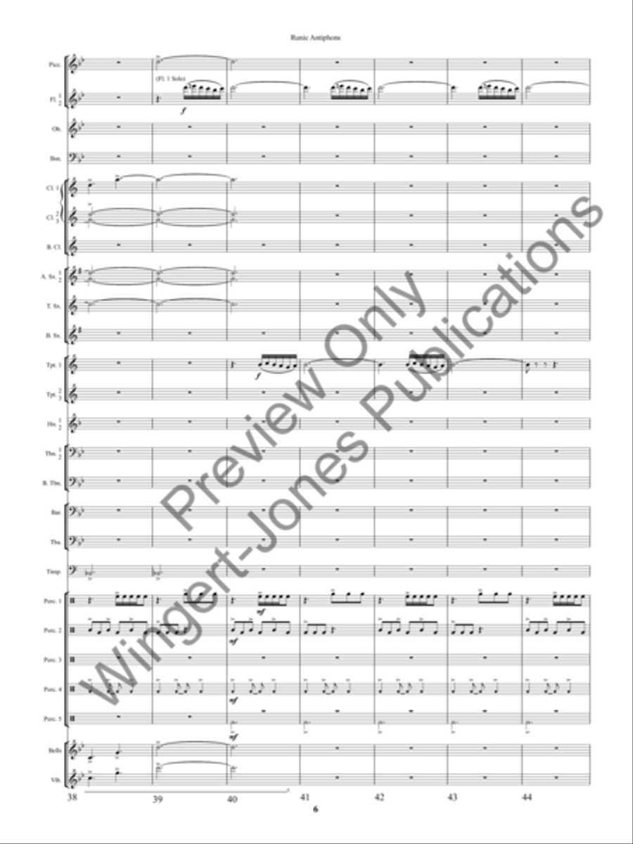 Ancient Apparitions Concert Band scores gallery preview page 9