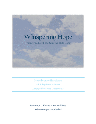 Whispering Hope arranged for Flute Choir
