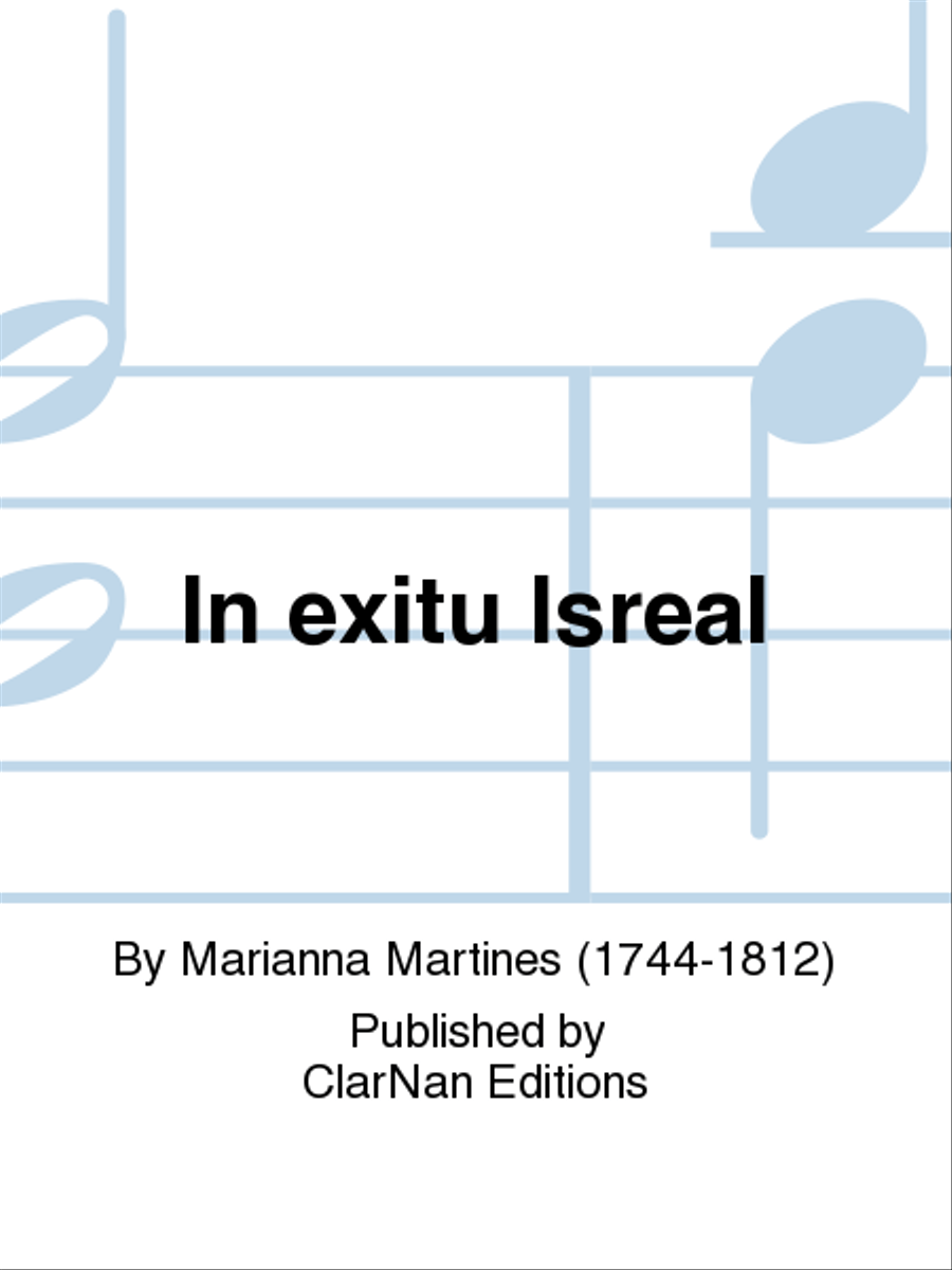 In exitu Isreal 4-Part scores gallery preview page 1