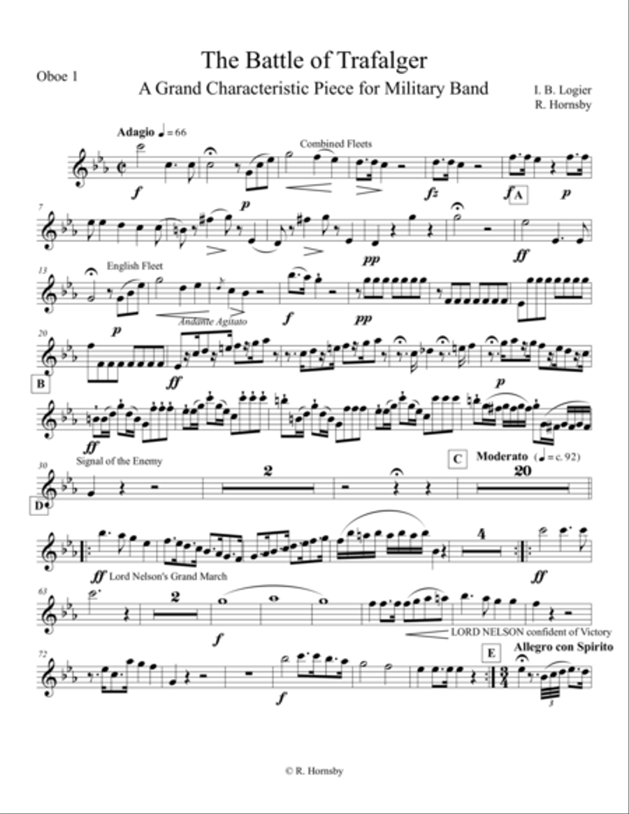 Battle of Trafalgar (parts) Woodwind Ensemble scores gallery preview page 1