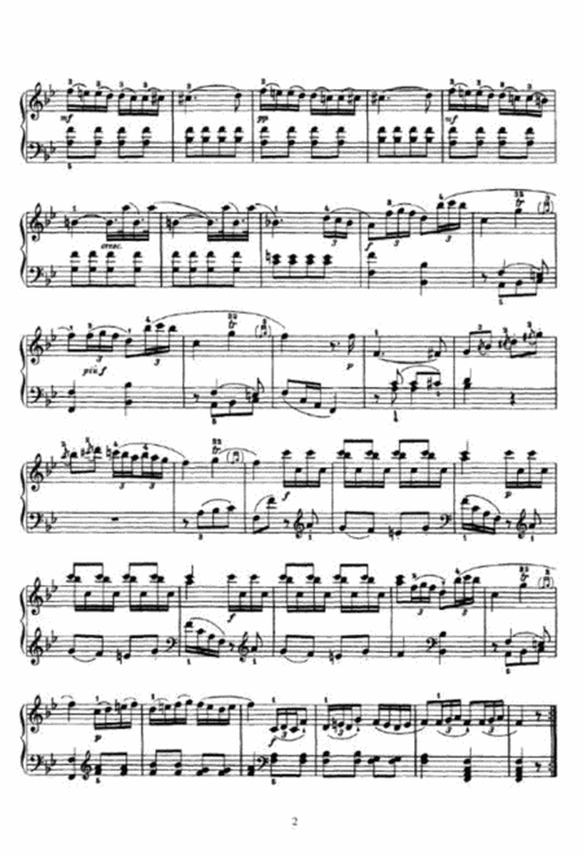 Franz Joseph Haydn - Sonata in Bb Major (1760), Hob 16 no 2