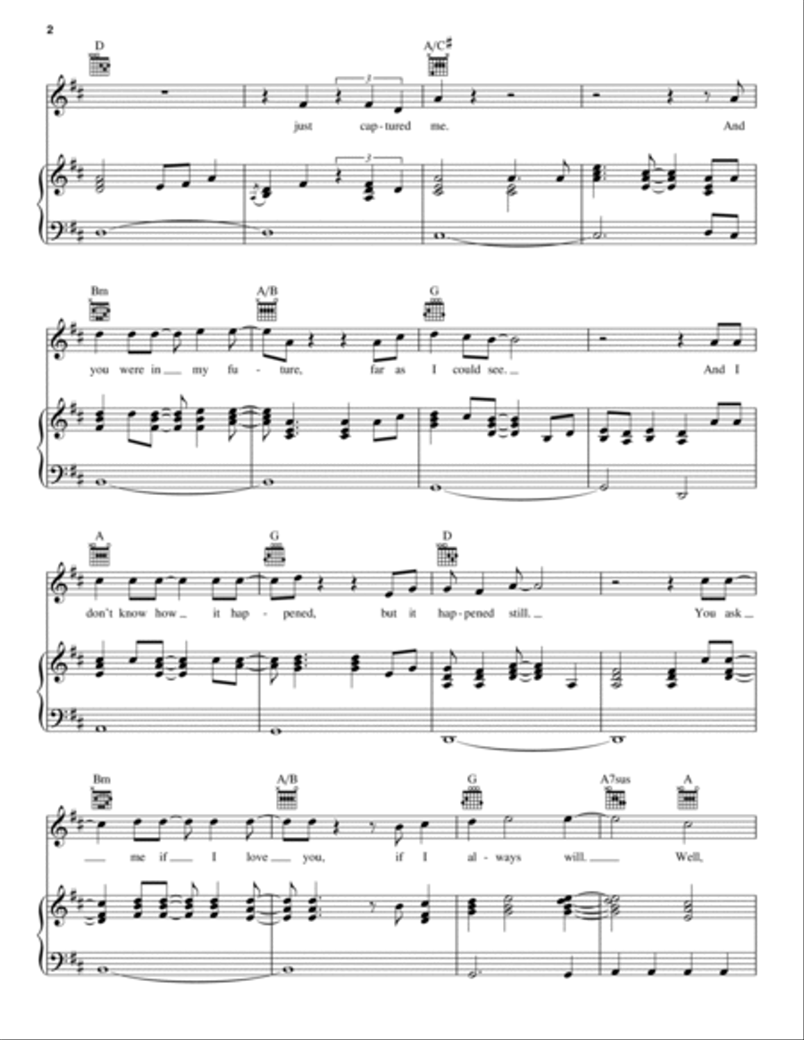You Had Me From Hello Piano, Vocal, Guitar scores gallery preview page 2