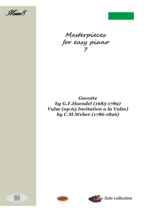 Masterpieces for easy piano 7 by C.Weber and G. Haendel.