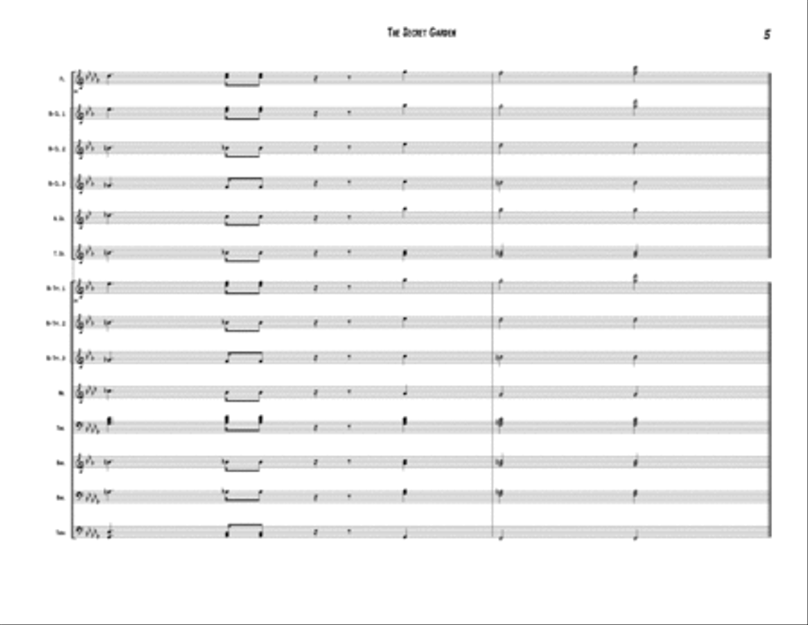 The Secret Garden (sweet Seduction) Marching Band scores gallery preview page 6