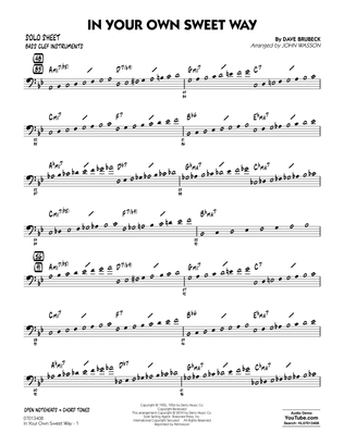 Book cover for In Your Own Sweet Way (arr. John Wasson) - Bass Clef Solo Sheet