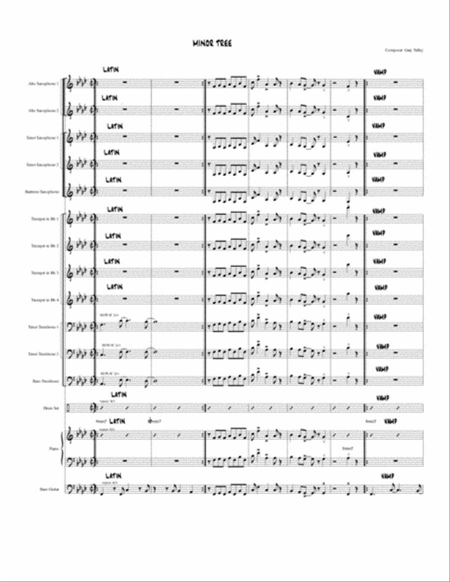 Minor Tree Jazz Ensemble scores gallery preview page 1