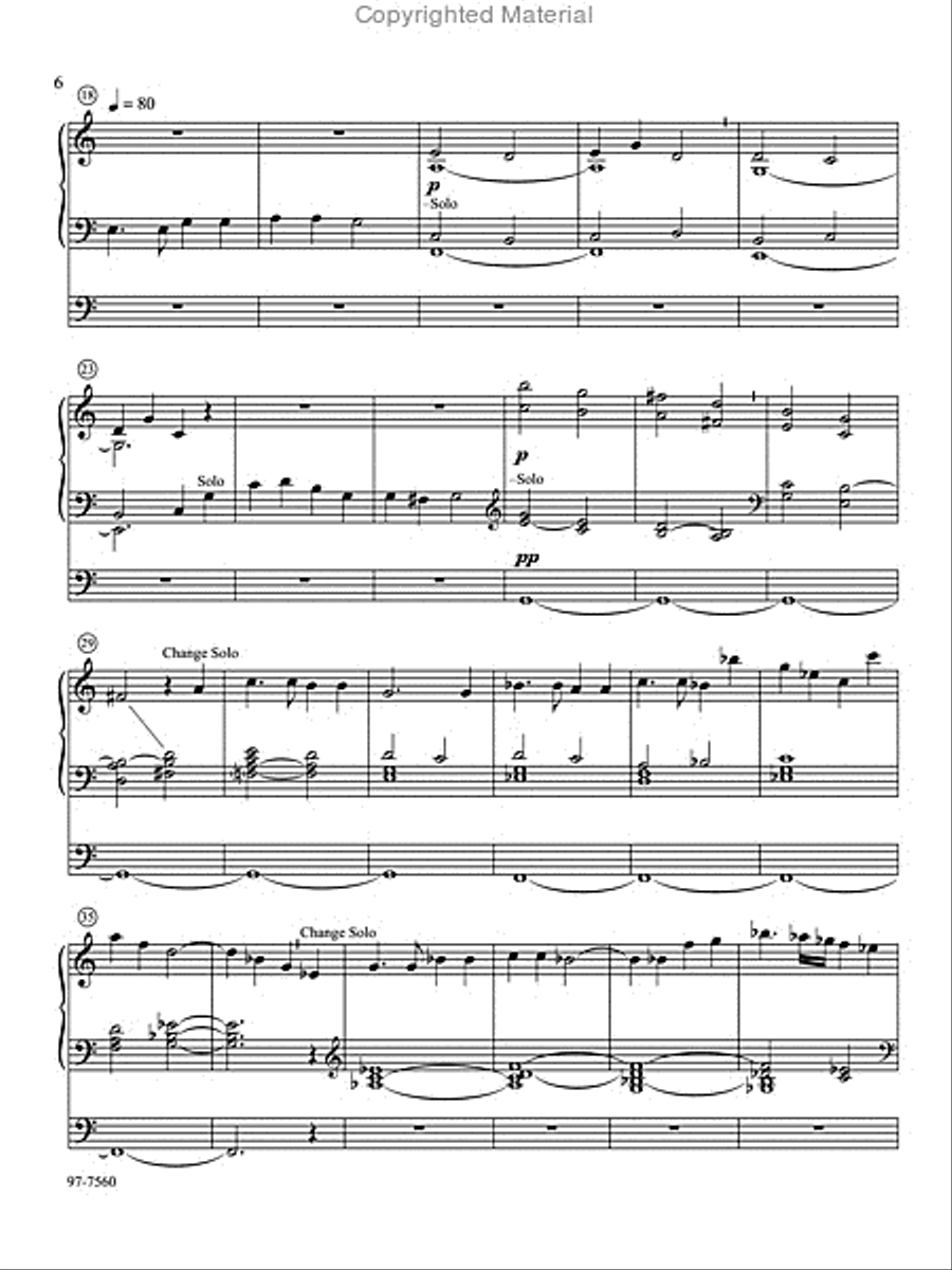 Two Patriotic Pieces for Organ Organ Solo scores gallery preview page 6
