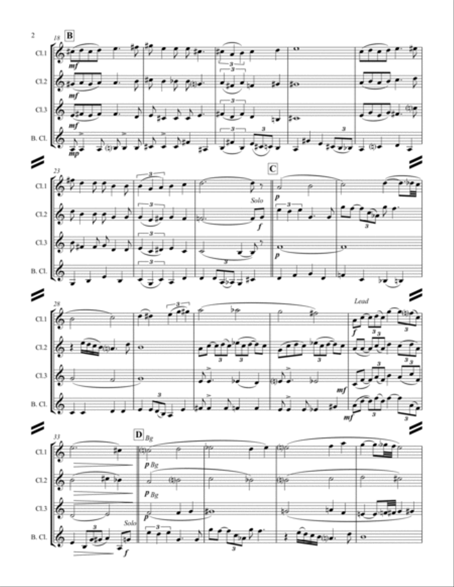 When Sunny Gets Blue When Sunny Gets Blue Woodwind Ensemble scores gallery preview page 3