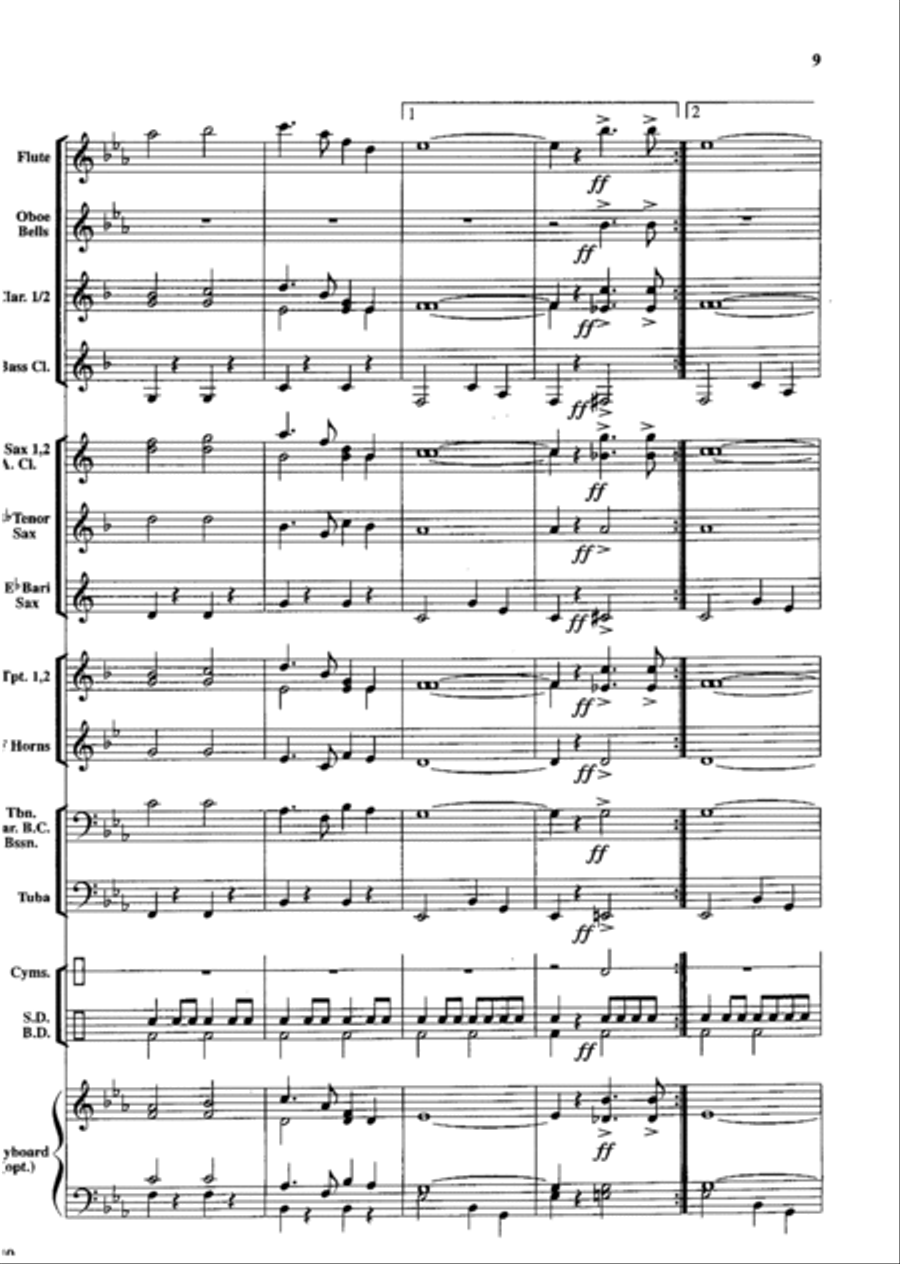 Land of the Free Concert Band scores gallery preview page 10