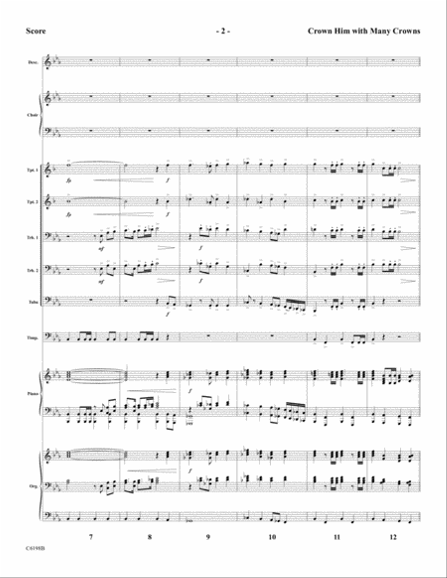 Crown Him With Many Crowns Choir scores gallery preview page 4