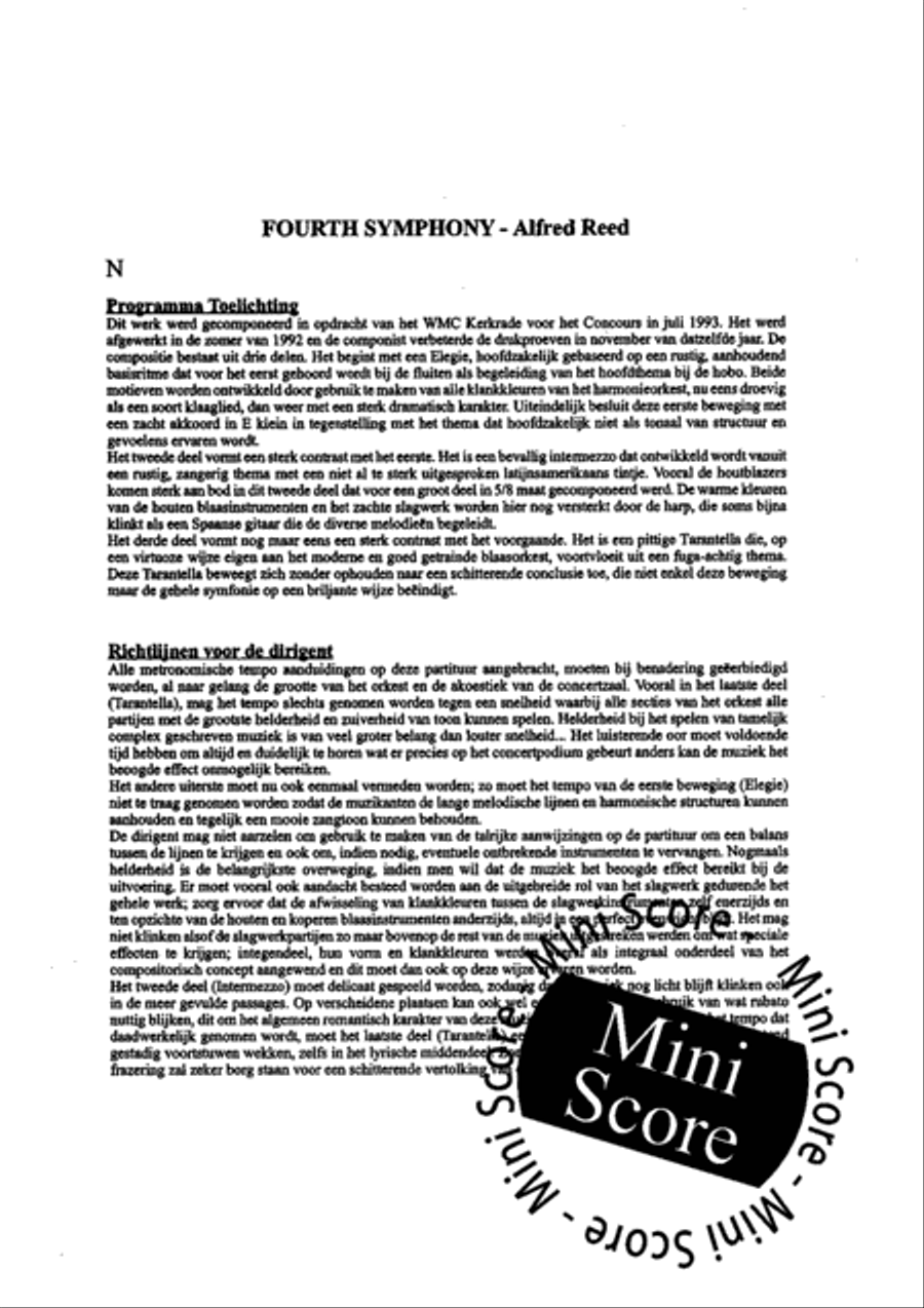 Fourth Symphony Fourth Symphony Concert Band scores gallery preview page 5