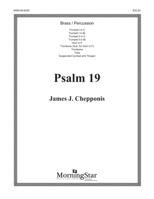 Psalm 19 (Downloadable Brass/Percussion Parts)