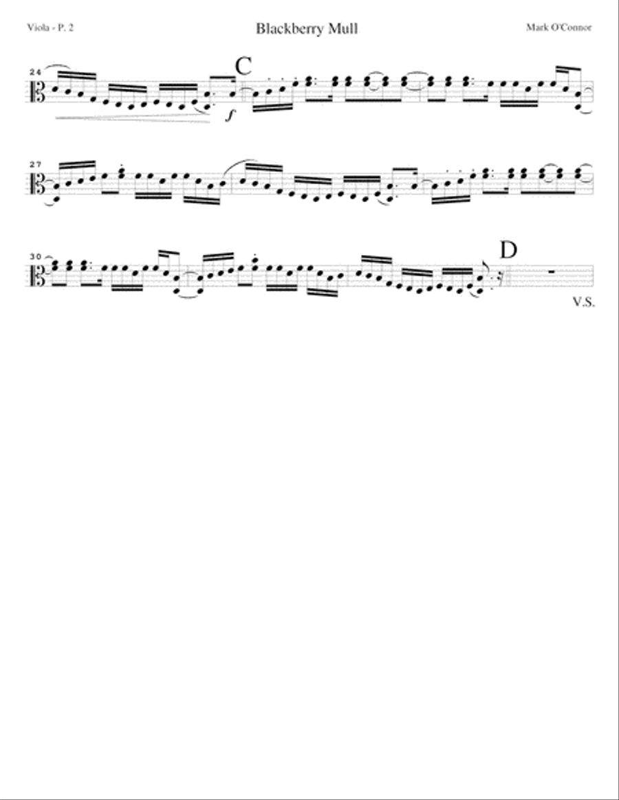 Blackberry Mull (viola part - vln, vla, cel) String Trio scores gallery preview page 5