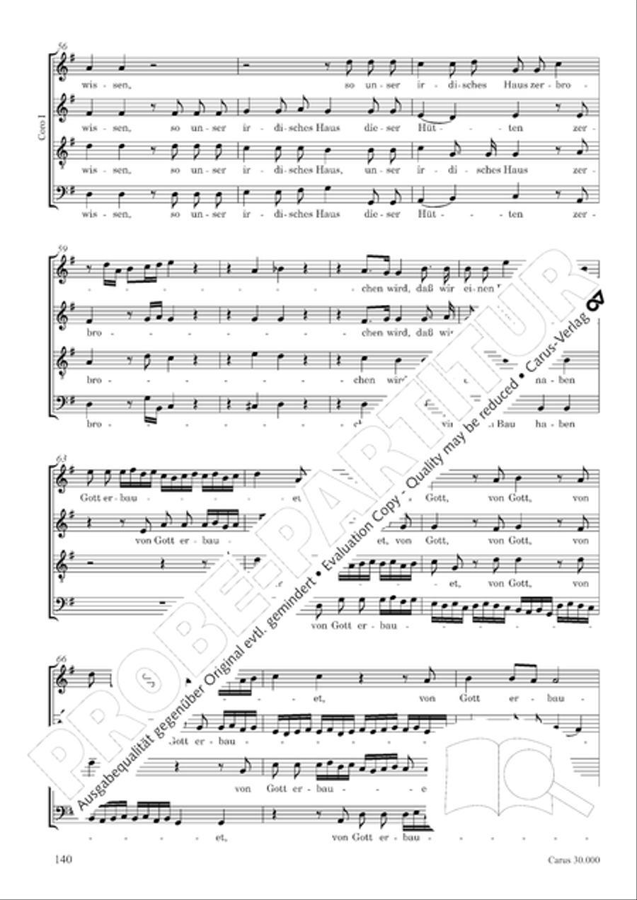 J.L. Bach: The complete motets Choir scores gallery preview page 147