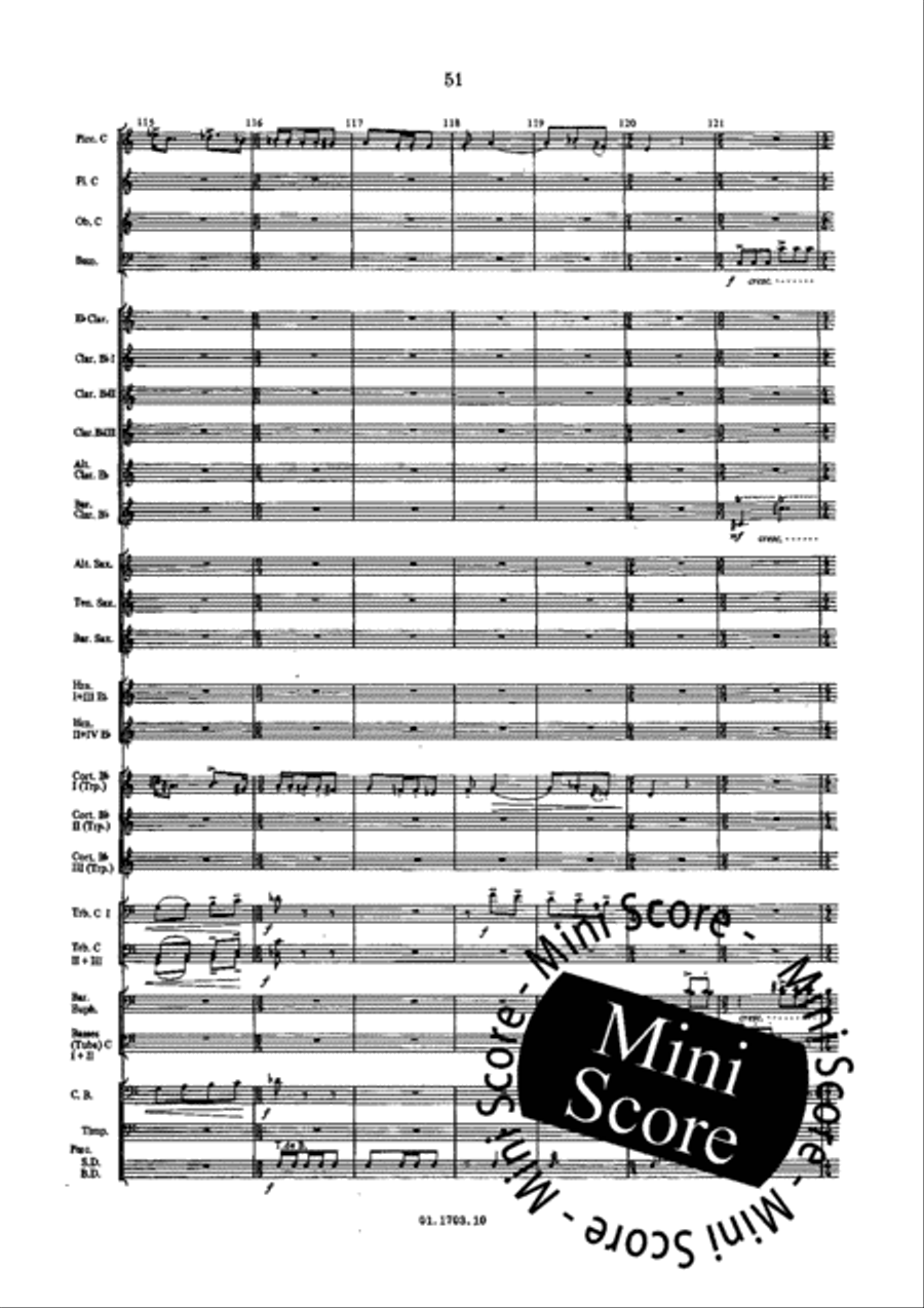 Windmusic Opus 123 Concert Band scores gallery preview page 57