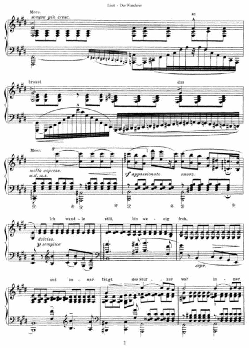Franz Liszt - Der Wanderer (by Schubert)