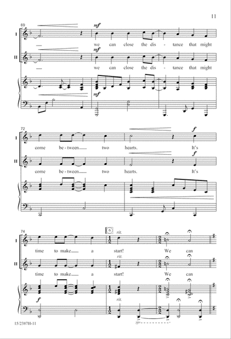 We Can Build a Bridge 2-Part scores gallery preview page 12