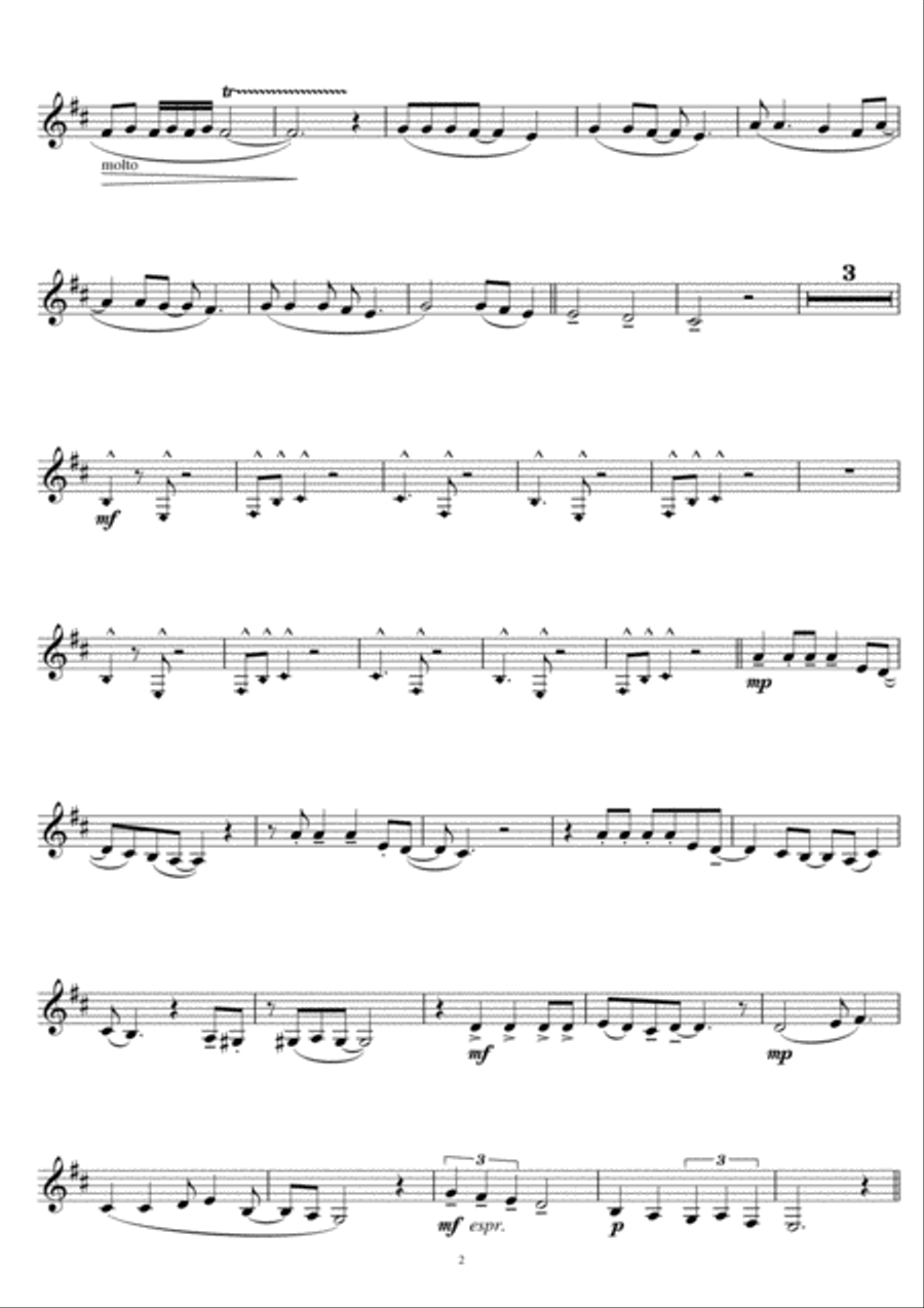 Ashes To Ashes Clarinet Solo scores gallery preview page 2