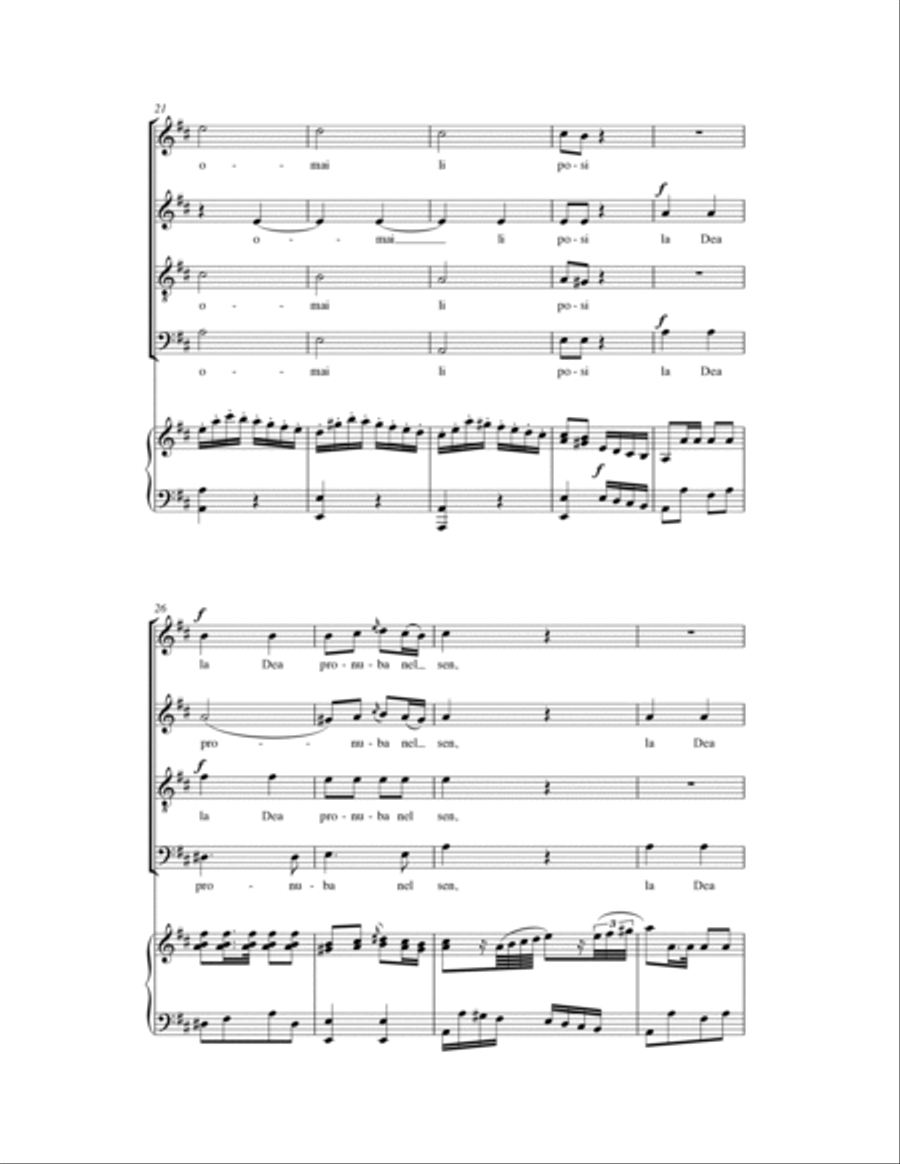 Scenda Amor Scenda Amor 4-Part scores gallery preview page 4