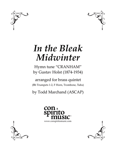 In the Bleak Midwinter (Holst) - brass quintet image number null