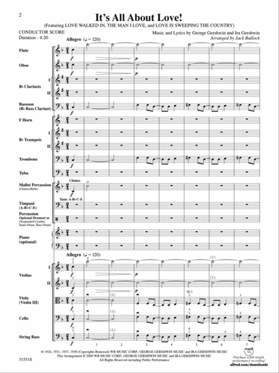 It's All About Love! Full Orchestra scores gallery preview page 2