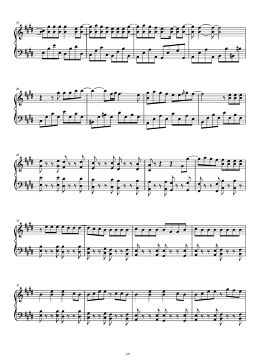 Permission To Dance Piano Solo scores gallery preview page 2