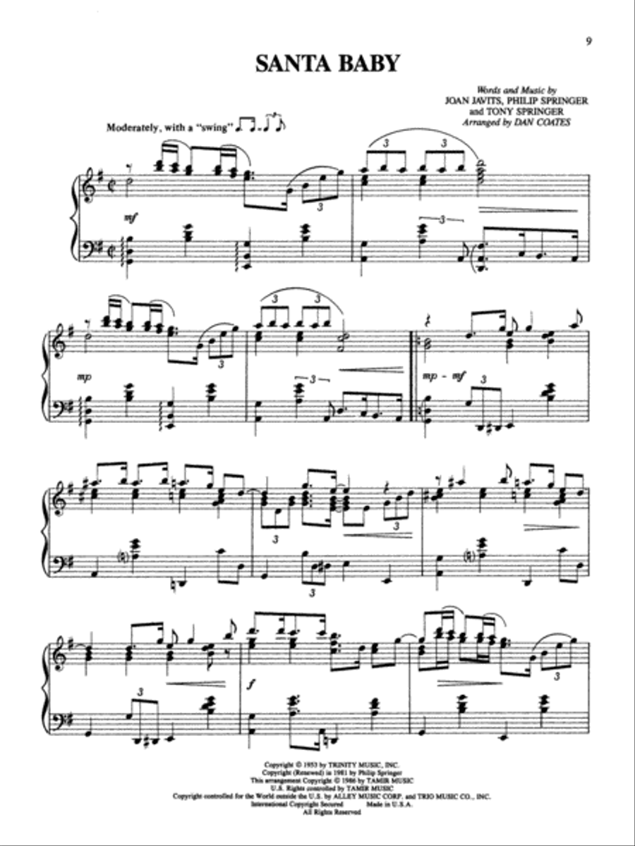 The Best in Christmas Music Complete Piano Solo scores gallery preview page 3
