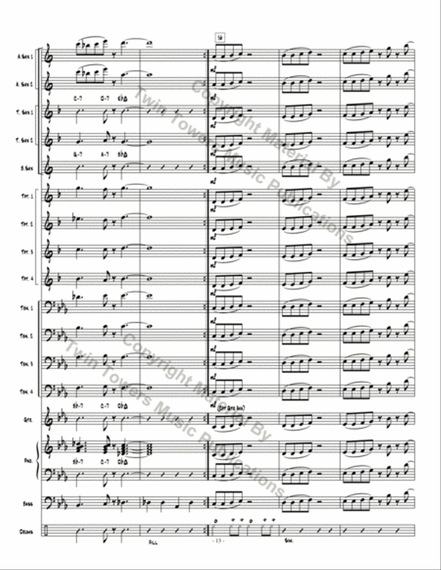 Dakashuffle Jazz Ensemble scores gallery preview page 14