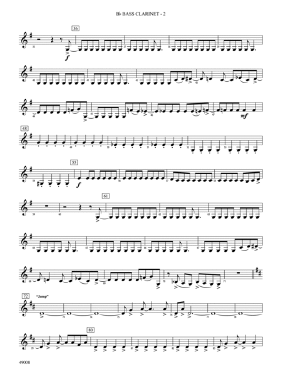 Van Halen Hits: B-flat Bass Clarinet Full Orchestra scores gallery preview page 2