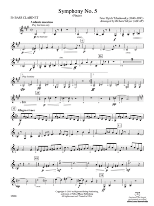 Symphony No. 5: B-flat Bass Clarinet