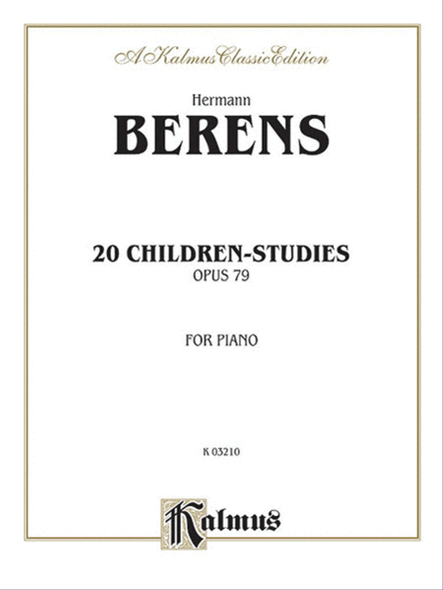 20 Children's Studies, Op. 79 Piano Method scores gallery preview page 1