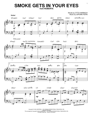 Book cover for Smoke Gets In Your Eyes [Jazz version] (arr. Brent Edstrom)