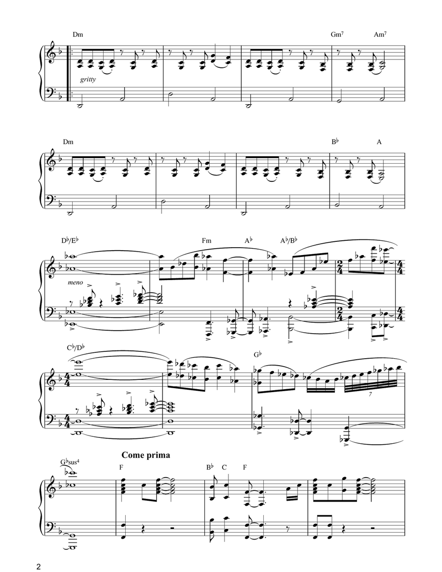 Theme from The A-Team Piano Solo scores gallery preview page 2
