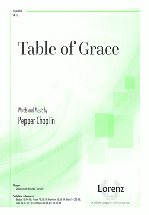 Book cover for Table of Grace