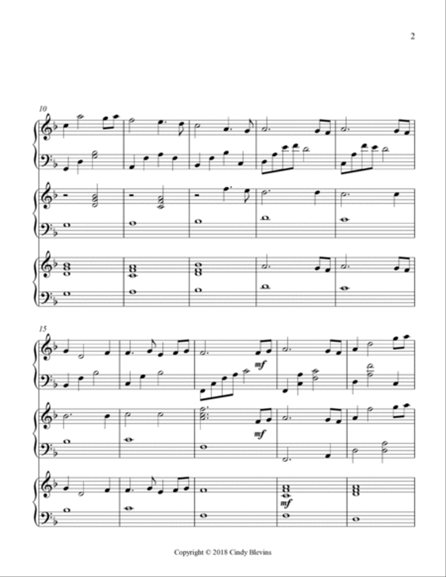 Water's Edge, for Harp Trio Harp scores gallery preview page 3