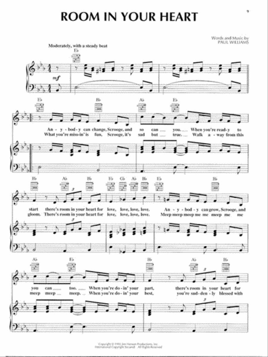 The Muppet Christmas Carol Piano, Vocal, Guitar scores gallery preview page 4