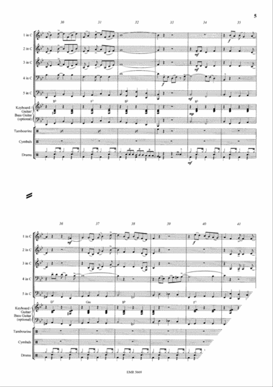 Gloryland Brass Band scores gallery preview page 5