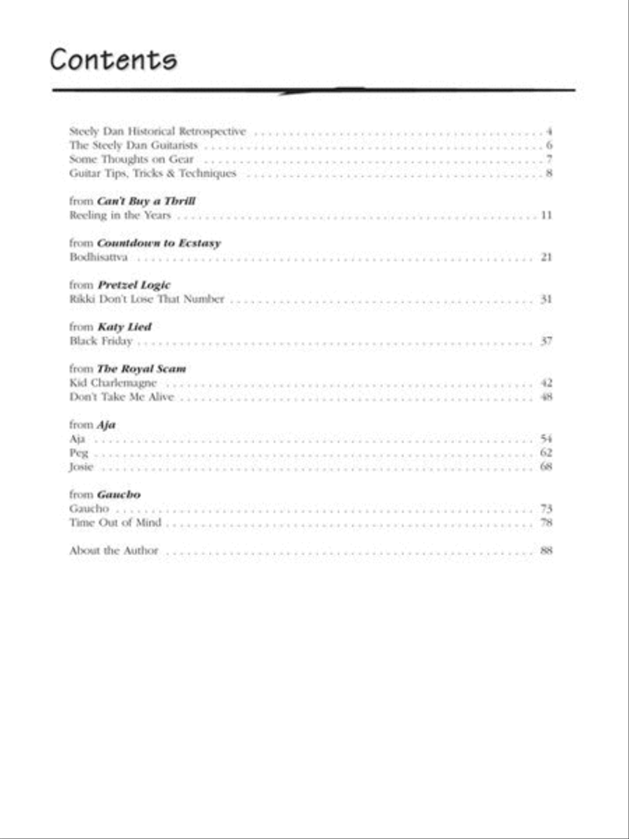 Best of Steely Dan Best of Steely Dan Electric Guitar scores gallery preview page 3