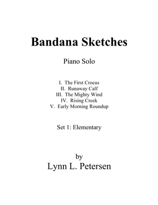 Bandana Sketches (Set 1 - Elementary) - piano solo