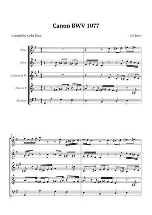 Canon BWV 1077