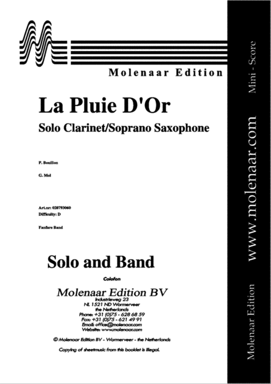 La Pluie d'Or La Pluie d'Or Fanfare Band scores gallery preview page 2